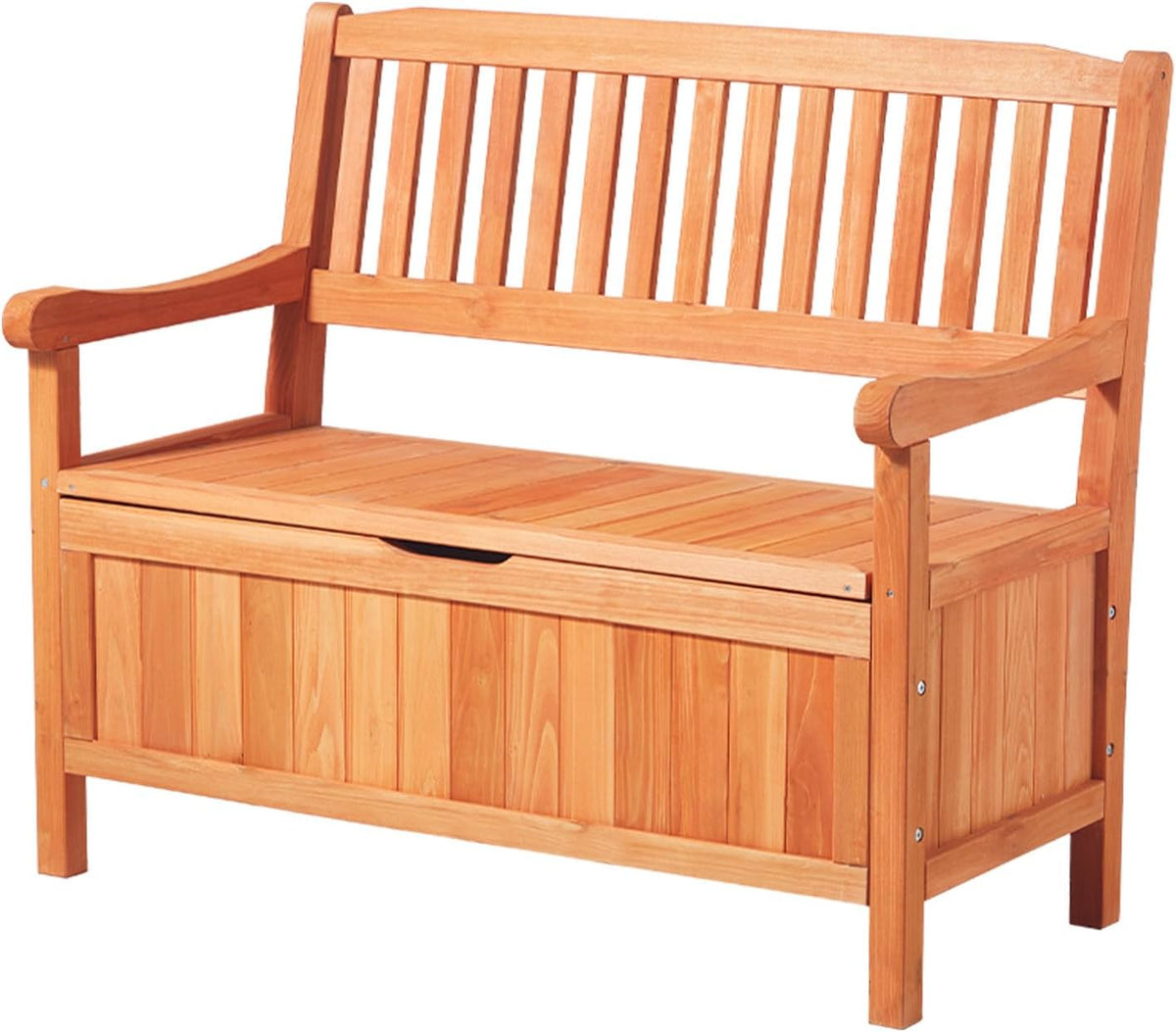 VEVOR Banco de jardín, banco con arcón de almacenamiento, banco de almacenaje, capacidad de carga de hasta 328 kg, asiento de jardín y decoración para porche, para terraza, jardín, balcón, 106,5x58,5x90,1 cm