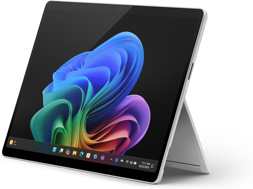Microsoft Surface Pro (Cargador no incluido) | PC Copilot+ | Pantalla táctil de 13” | Snapdragon® X Plus | 16 GB de RAM | SSD de 256 GB | Último modelo, 11.ª edición | Platino