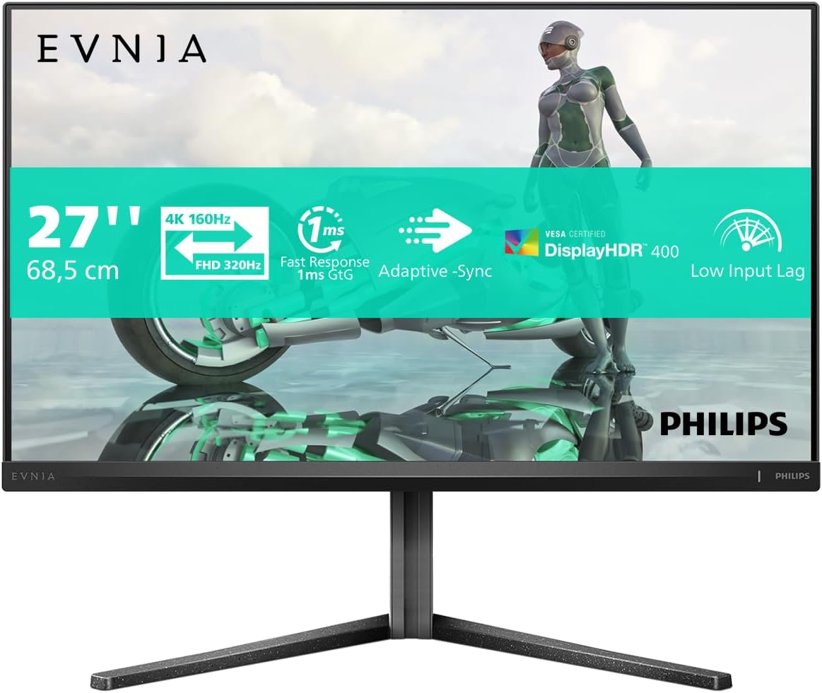 Monitor Gaming Philips 27" IPS 3840x2160 4K 16:9 160Hz MNTR 4K Ultra HD