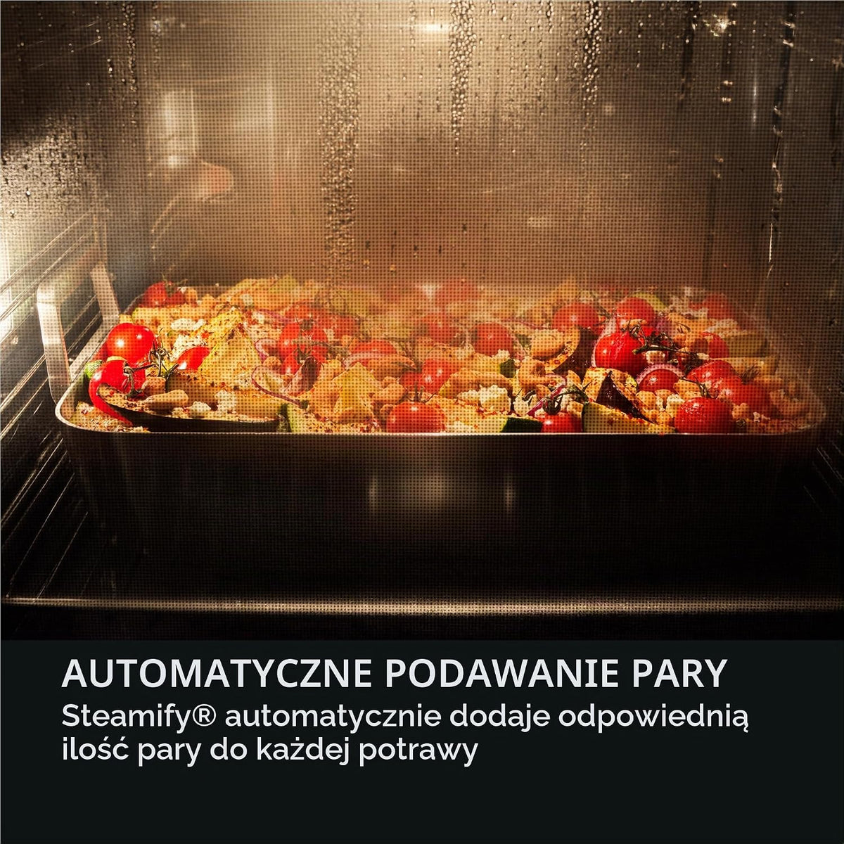 AEG Kuchenka parowa do zabudowy WiFi – seria 8 Touch Swipe – krok po kroku wspomagane gotowanie – Made in Germany – 100% auto-parowy & SousVide – przepisy na aplikacje – TP8SB73ZAB