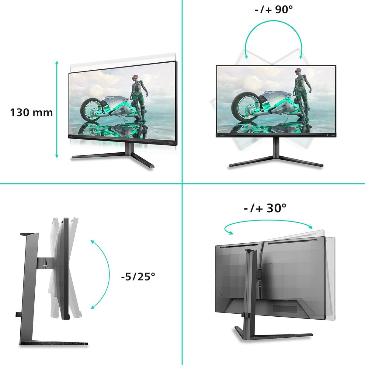 Monitor Gaming Philips 27" IPS 3840x2160 4K 16:9 160Hz MNTR 4K Ultra HD