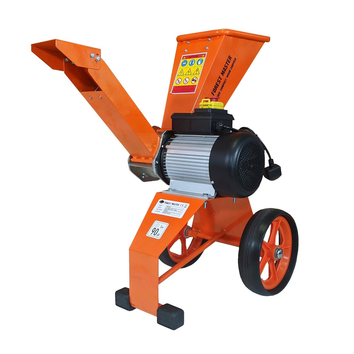 Trituradora Forest Master 2800 vatios 4 CV AST para hojas y madera, trituradora de jardín, biotrituradora eléctrica