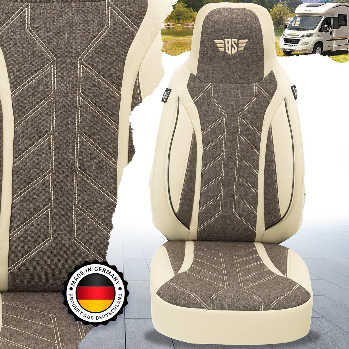 BREMER SITZBEZÜGE Fundas de Asiento para Autocaravana La Marca Ducato Jumper Boxer PLKT211