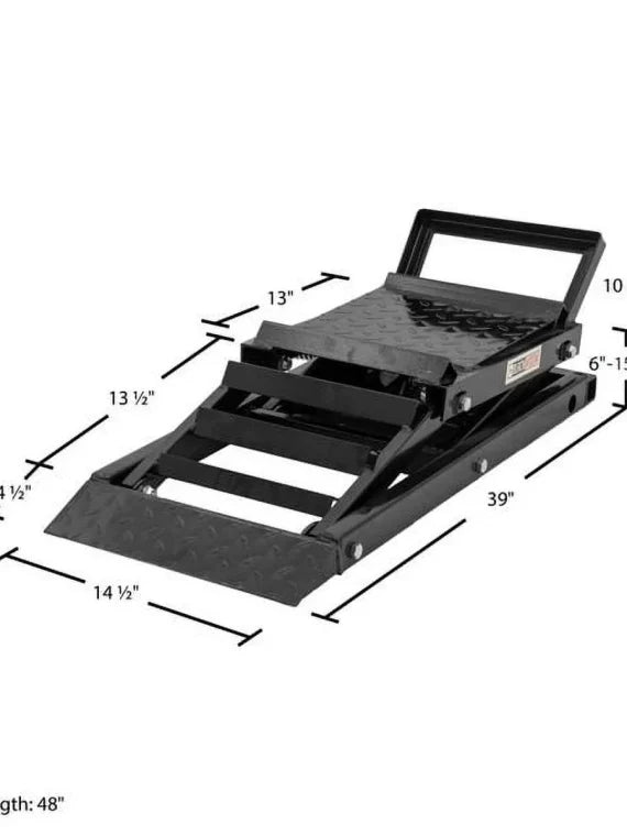 Elevador hidráulico para autos Black Widow con rampa – capacidad de 3,000 lb. por par
