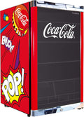 Nevera Coca-Cola PopArt °CUBES 115 L, refrigerador de bebidas grande con puerta de cristal, perfecto para fiestas y uso comercial, eficiencia energética, 84,5 cm de altura, 104 kWh/año - refrigerador de botellas grande