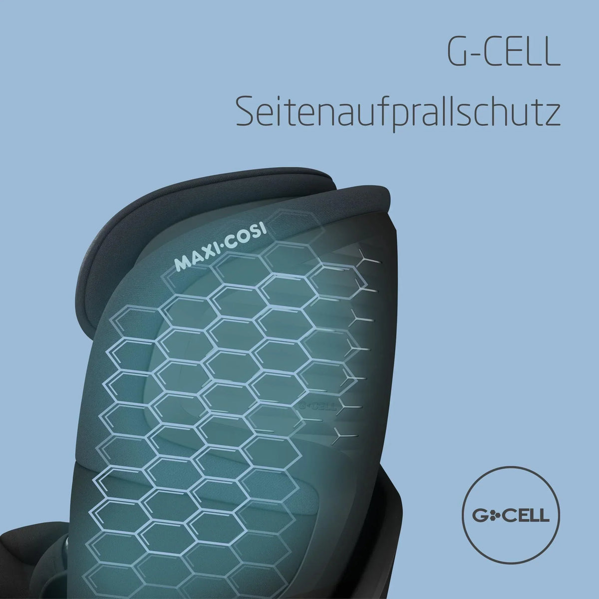 Silla de coche Maxi-Cosi Emerald 360 S i-Size giratoria 360 grados 40-150 cm protección contra impactos laterales G-CELL Tonal Black