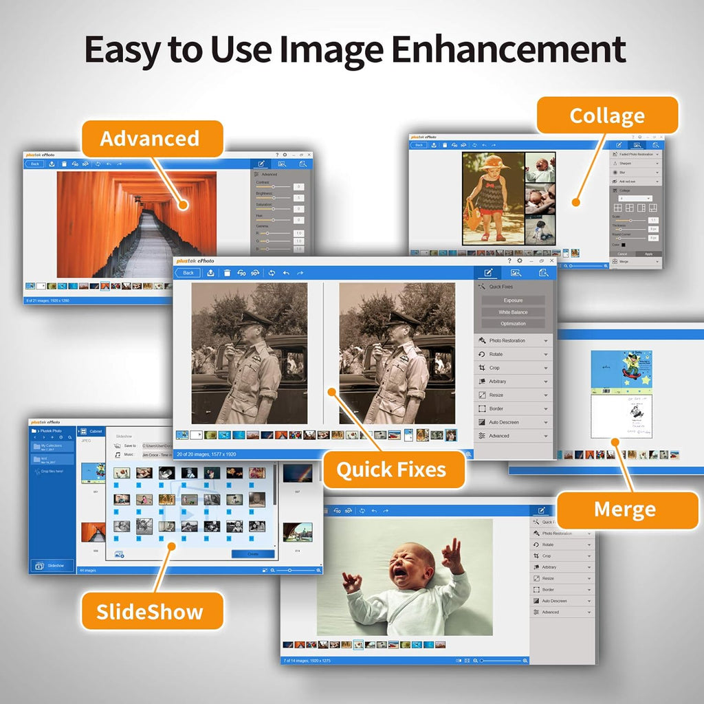 Escáner fotográfico Plustek – ePhoto Z300 ganador del German Design Award 2018, escanea fotos de 4x6 en 2 s, alineación automática y sensor CCD. Compatible con Mac y PC.
