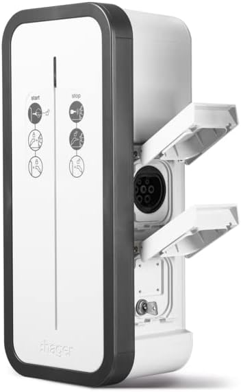 Estación de carga WITTY T2 con llave Hager - 1x7kW - IP55