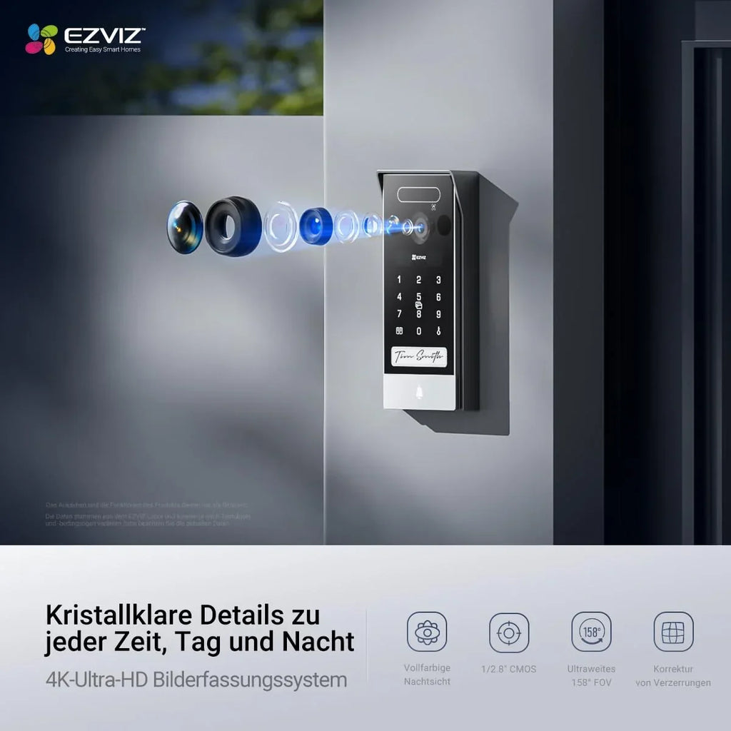 Videoportero HP7 Pro 4K, pantalla táctil de 8 pulgadas, sistema de 2 hilos, Wi-Fi de doble banda, acceso RFID