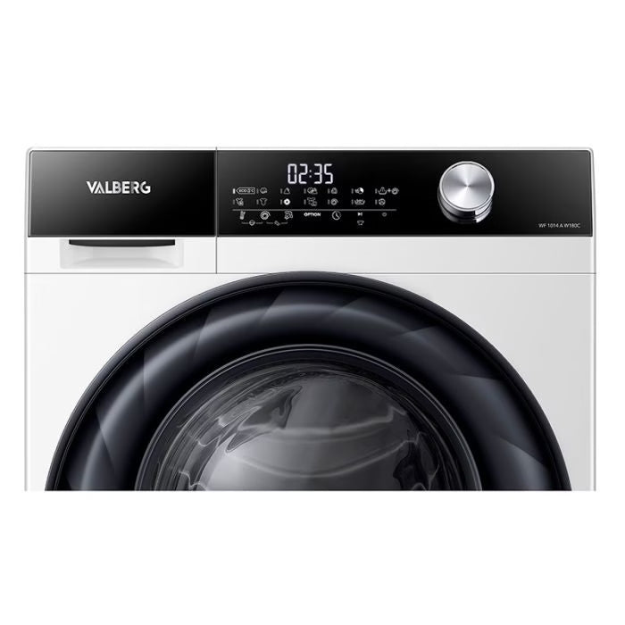 Lavadora de carga frontal 10 kg VALBERG WF 1014 A W180C
