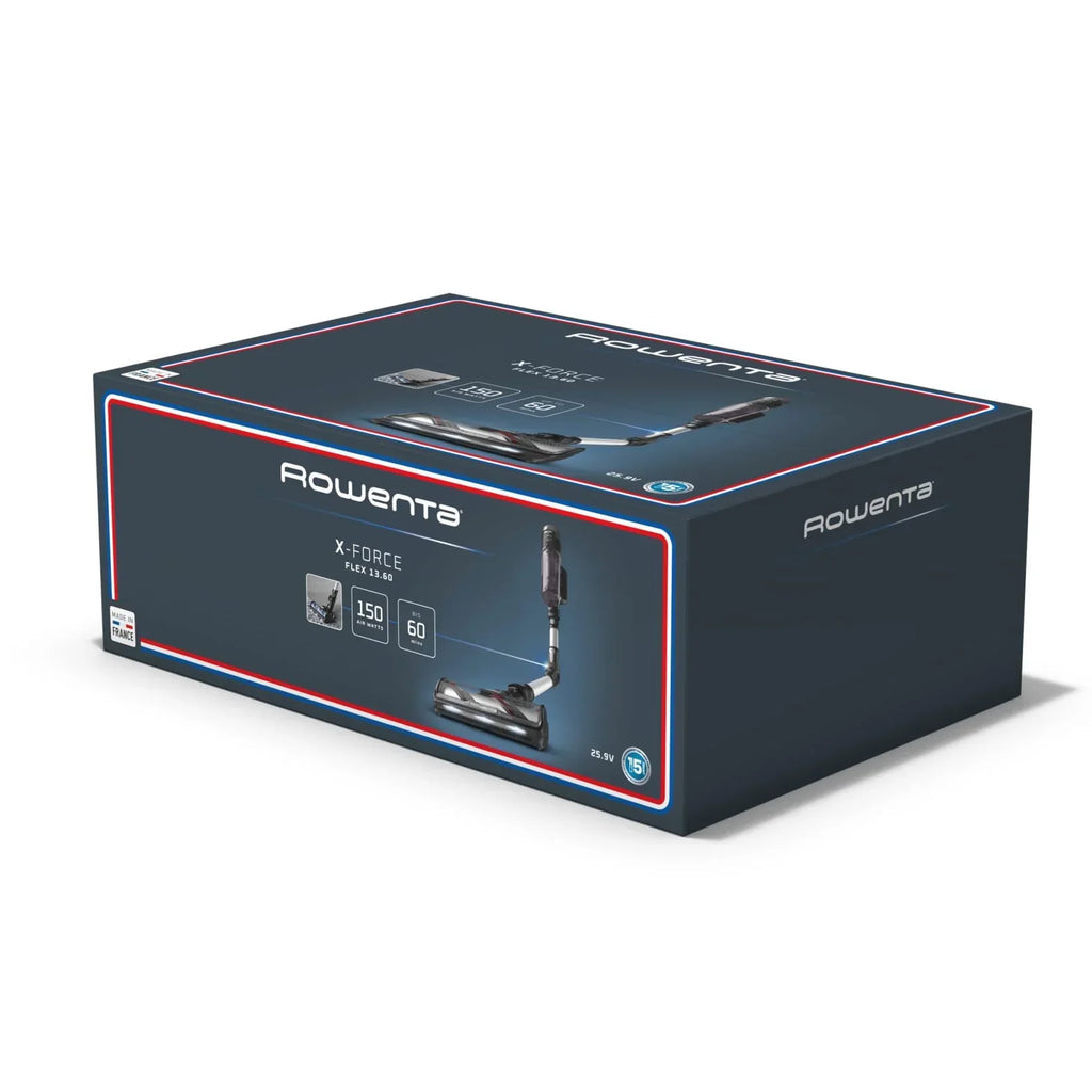 Aspiradora sin cable Rowenta X-Force Flex 13.60 antialérgica, 150 Air W, 60 min de autonomía, flexible, RH9A36WV