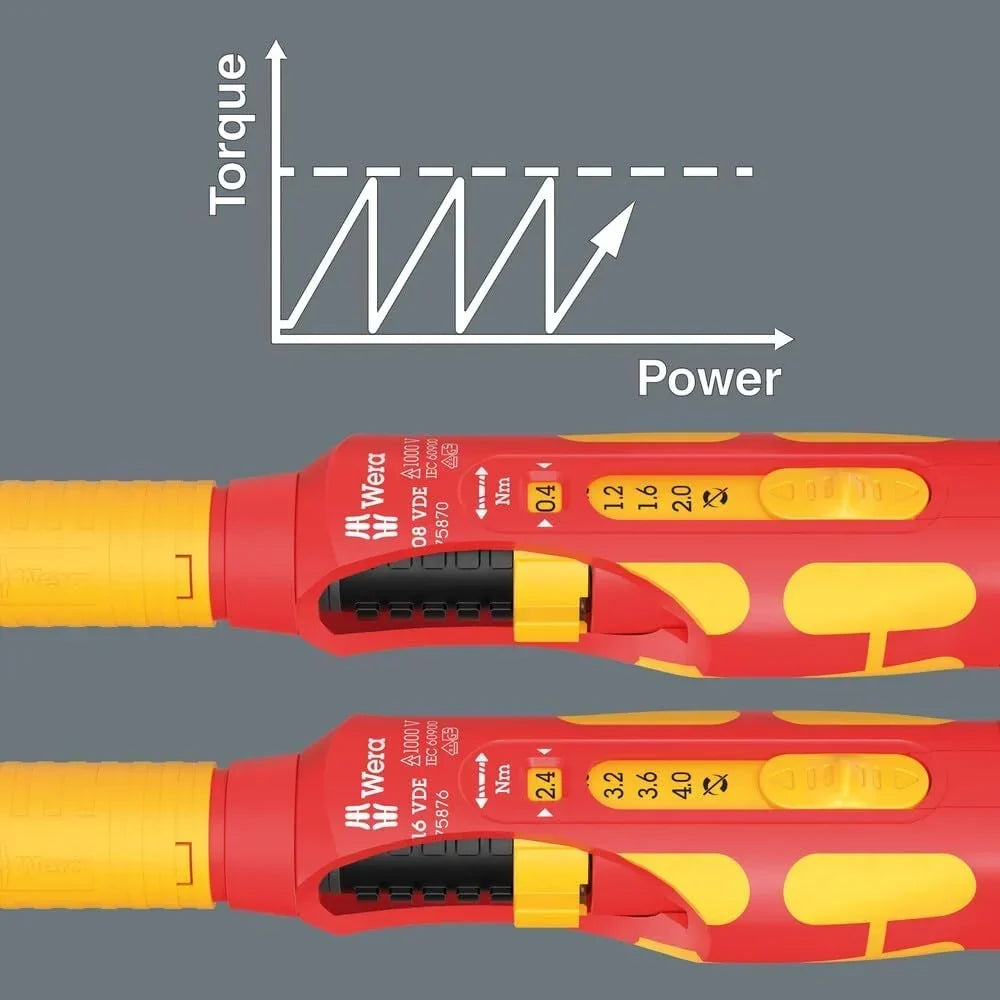 Juego de destornilladores dinamométricos VDE de 23 piezas Safe Torque Speed para armarios eléctricos, modelo 05006633001, aislado, IEC 60900