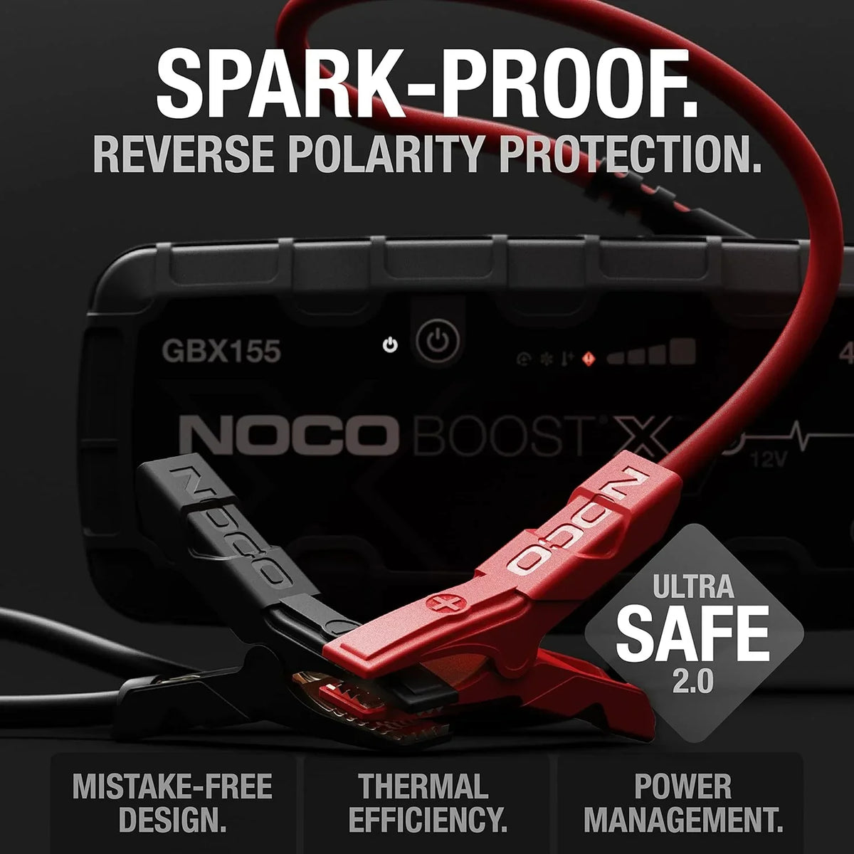 Arrancador portátil Powerbank GBX155 4250A 12V de litio para motores de gasolina de hasta 10L y diésel de hasta 8L USB-C