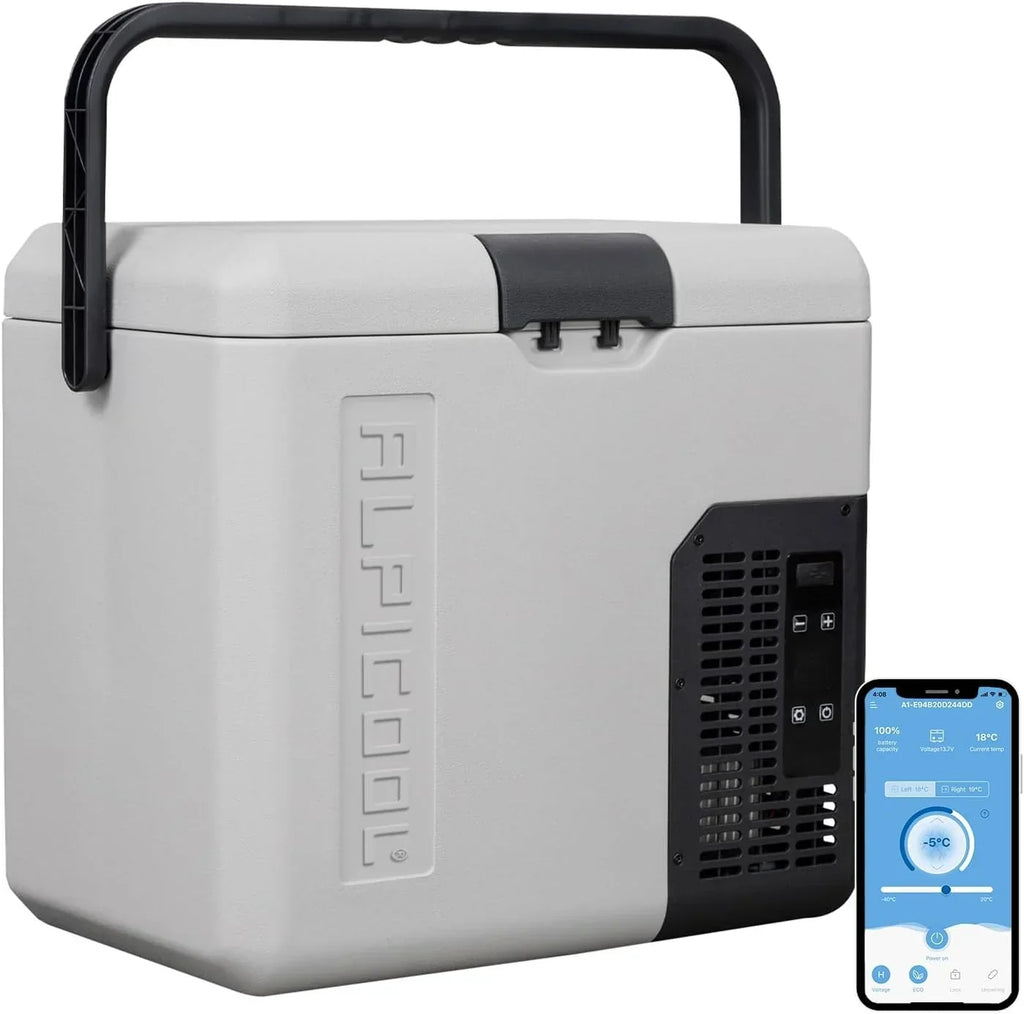 Nevera portátil de compresor 18L 12V, mininevera con función de congelación -20°C, modelo P18 para coche, camión, barco y autocaravana