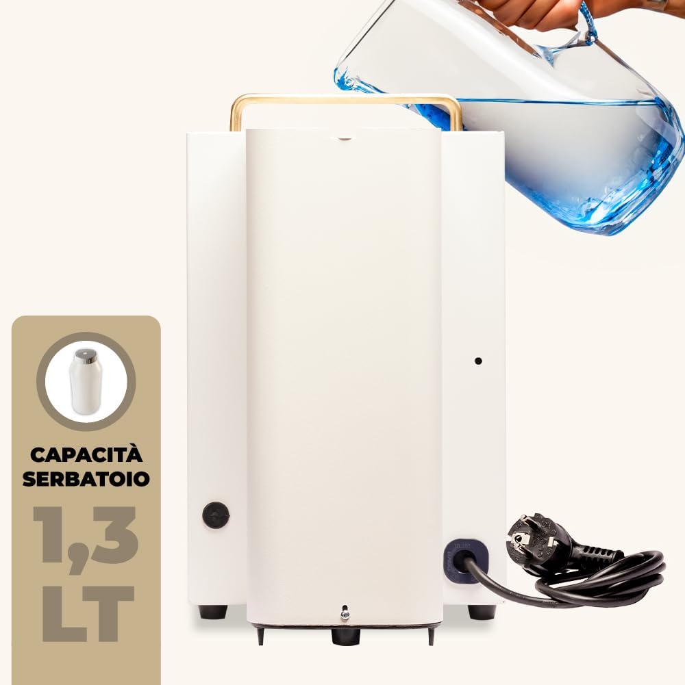 Cafetera Faber PRO Total Deluxe de latón, papel ESE de 44 mm, 1,3 litros, (blanco)