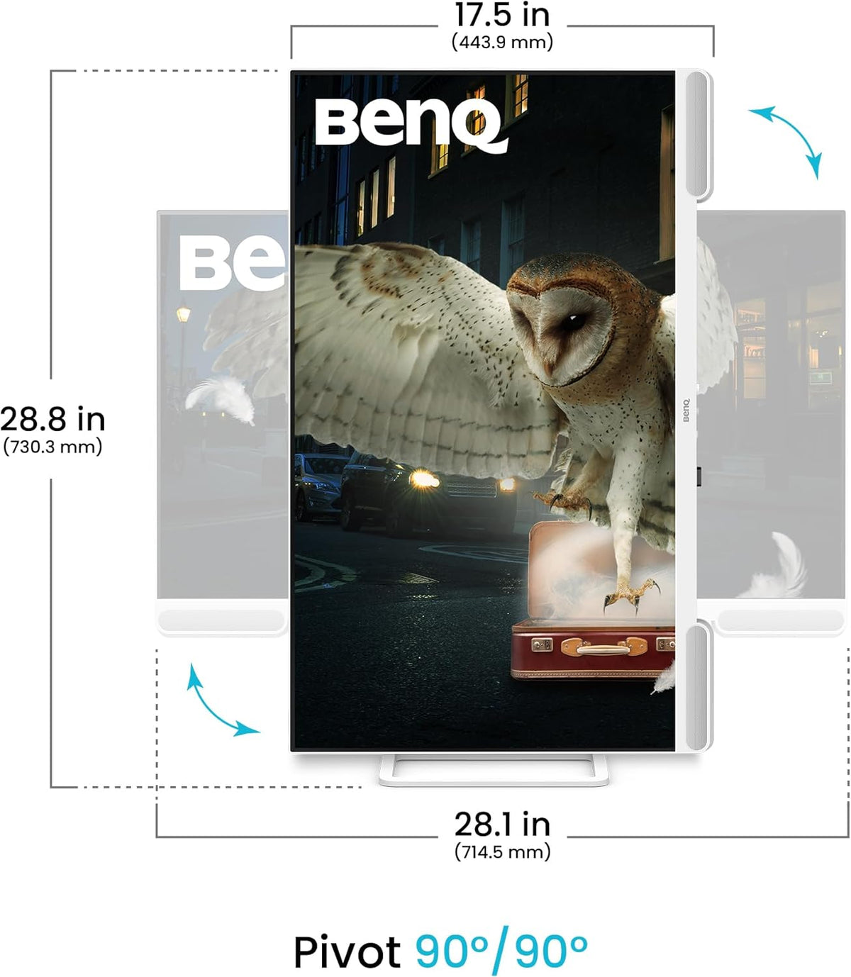 Monitor BenQ EW3290U 4K, 32", 3840x2160, 98% P3, tecnología exclusiva AI Contrast, altavoces 2.1 integrados con subwoofer, puerto USB-C, 3 puertos HDMI, diseño ergonómico, tecnología Eye Care