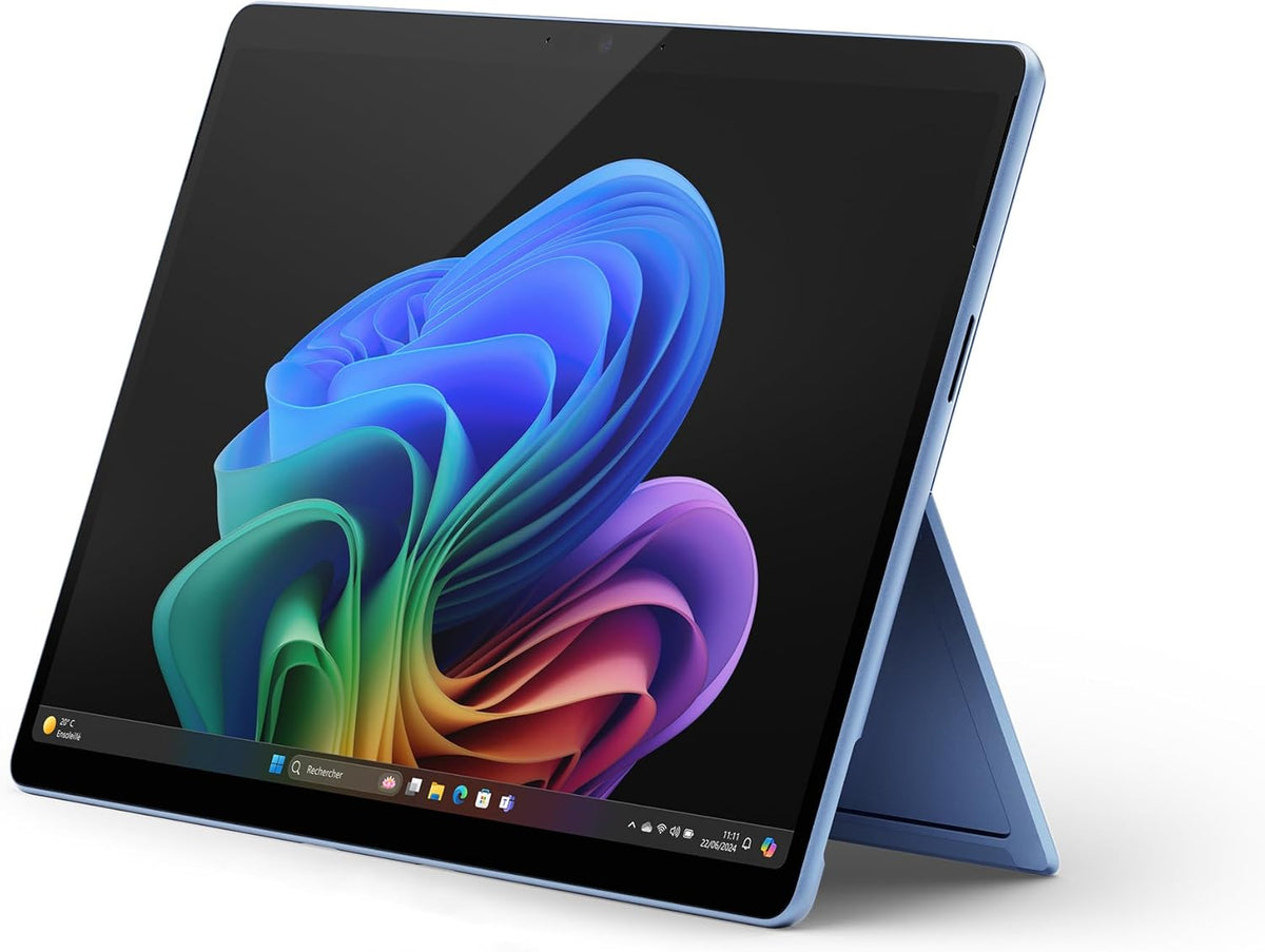 Microsoft Surface Pro (Cargador no incluido) | PC Copilot+ | Pantalla táctil OLED de 13" | Snapdragon® X Elite | 16 GB de RAM | SSD de 512 GB | Último modelo, 11.ª edición | Azul zafiro