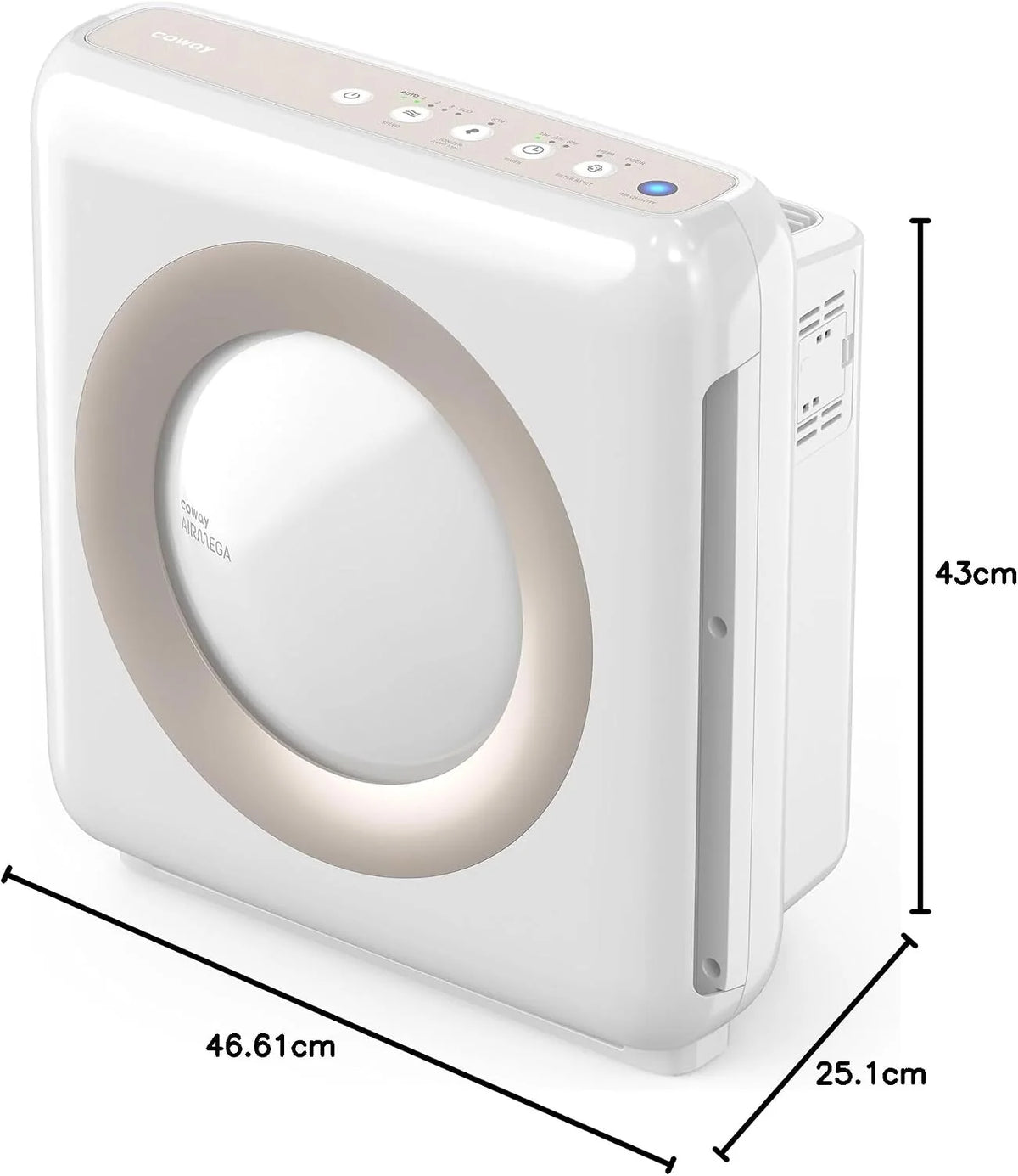 COWAY Oczyszczacz powietrza do domu, filtr HEPA, MIGHTY AP-1512HH, Biały