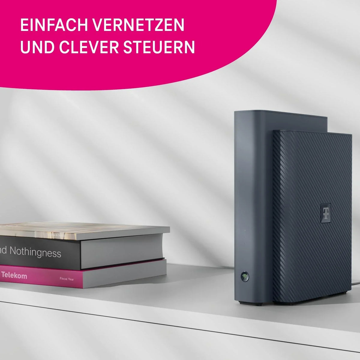 Router WiFi 7 Deutsche Telekom Speedport 7, módem de fibra óptica, 6.760 Mbit/s, Mesh, base SmartHome, ideal para Entertain TV en 4K