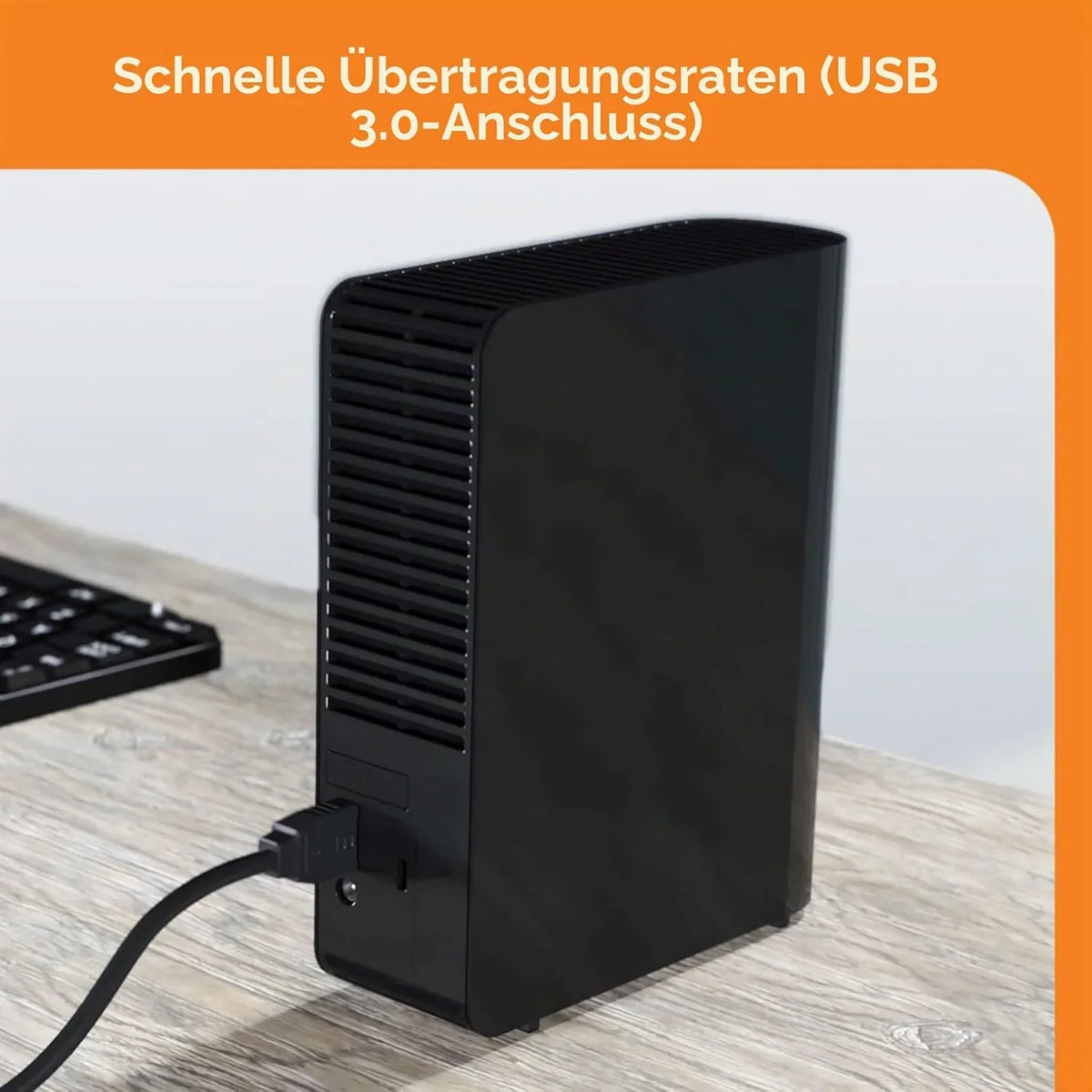 Disco duro externo de sobremesa WDBWLG0220HBK-EESN 22 TB 3,5 pulgadas USB 3.0 para PC negro