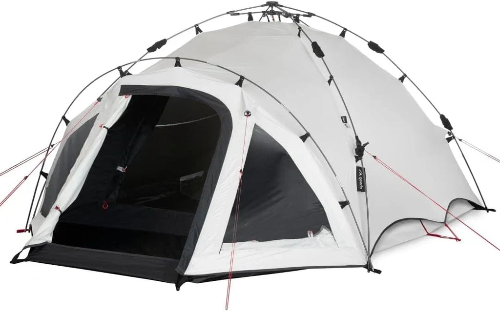 Tienda de campaña con sistema de montaje rápido Quick Oak 3 Dark Series para 3 personas, columna de agua de 4.000 mm y cabina de dormir oscurecida
