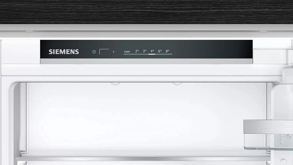 Siemens KI86VVSE0 iQ300 lodówko-zamrażarka do zabudowy/E / 229 kWh/rok / 183 l/hyperFresh system świeżości/lowFrost/oświetlenie wewnętrzne LED/bigbox/drzwi holowane