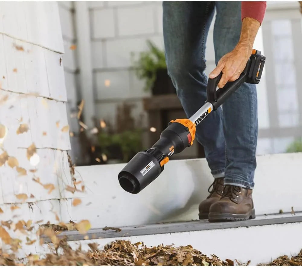 WORX WG543E Nitro Akumulatorowa Dmuchawa do Liści Leafjet 20V, Silnik Bezszczotkowy, Zmienna Regulacja Powietrza