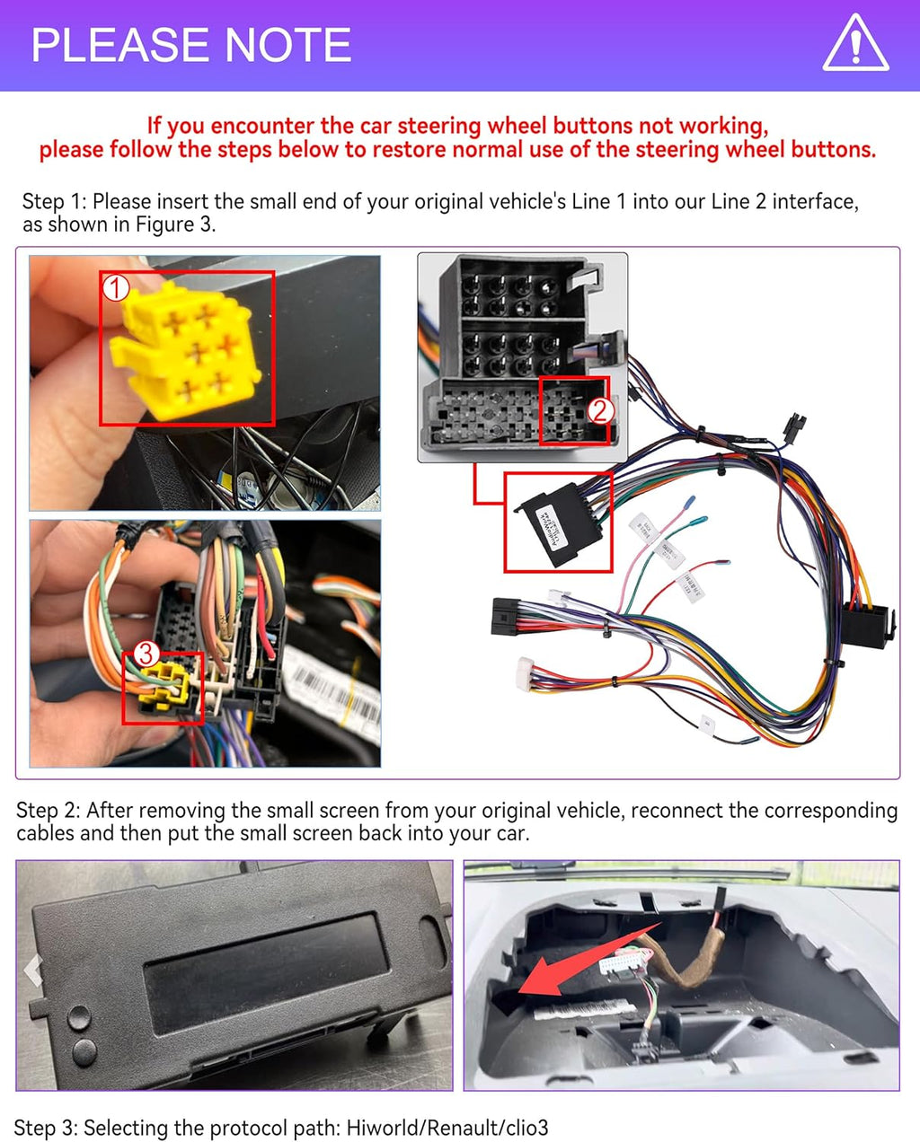 Autorradio SIXWIN 4+64G Android 13 para Renault Clio 3ª generación 2005-2014 con CarPlay, Android Auto, Mirrorlink, pantalla táctil de 9 pulgadas, navegador, WiFi, Bluetooth 5.0, FM/RDS, 32EQ y cámara de visión trasera