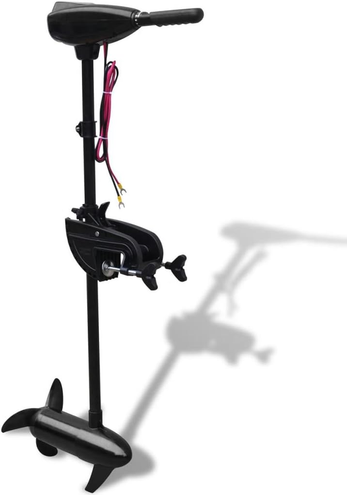 yorten Motor eléctrico para embarcación, 8 velocidades diferentes, mango ajustable P25 55 lbs 91,4 cm