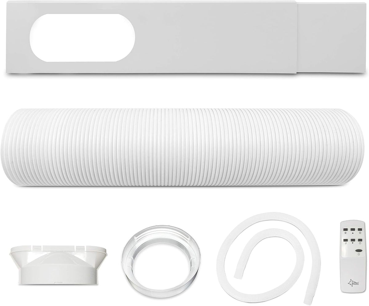 SUNTEC Aire acondicionado portátil Impuls 2.6 Eco R290 – Aire acondicionado móvil y silencioso con tubo de escape – Enfriador y deshumidificador para habitaciones de hasta 34 m² – Refrigeración móvil para hogar y oficina – 9.000 BTU | 2600 vatios