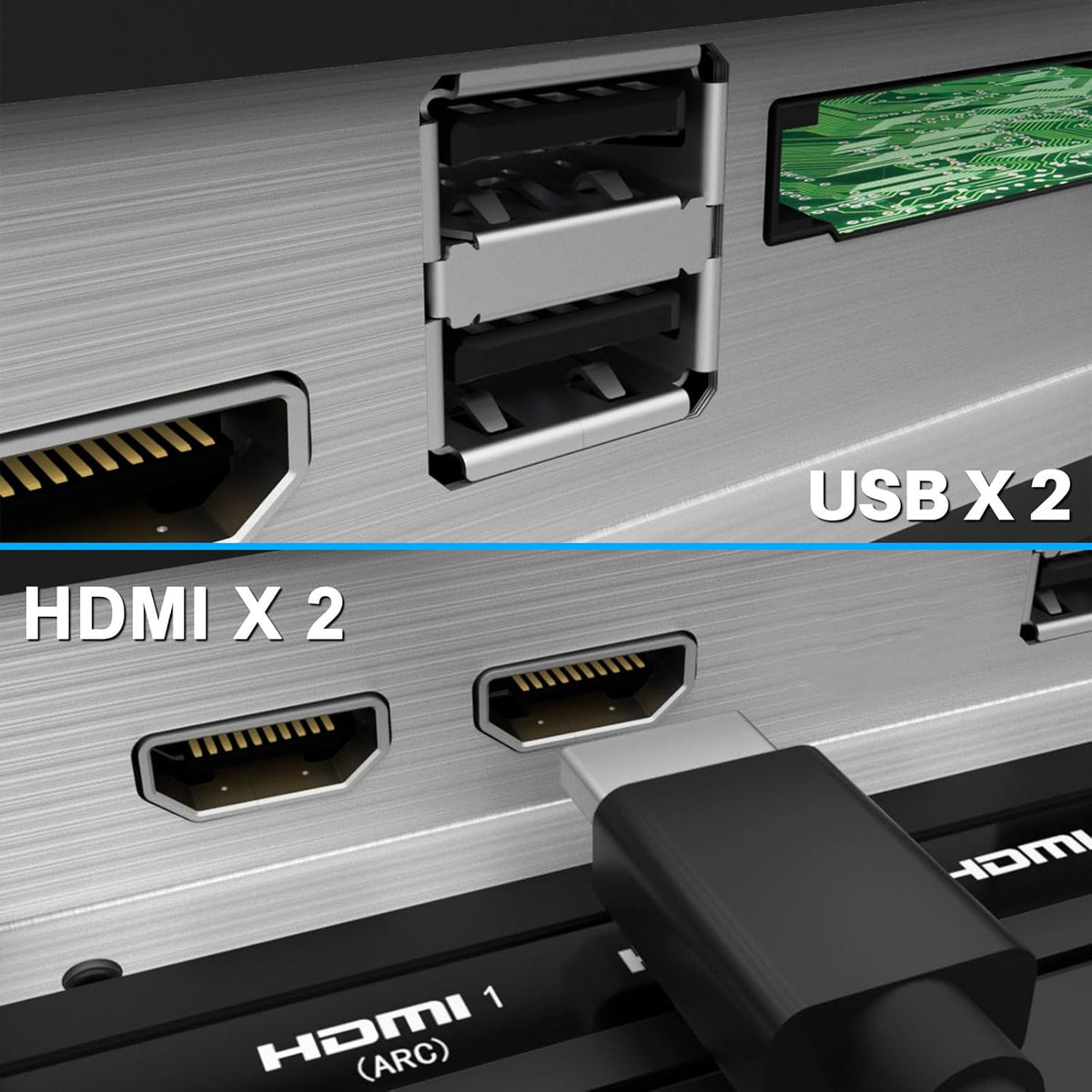 Televisor RCA de 32 pulgadas (80 cm) LED HD sin funciones inteligentes, con triple sintonizador (DVB-T/T2-C-S/S2), HDMI, VGA, reproductor multimedia USB, CI+ y modo hotel