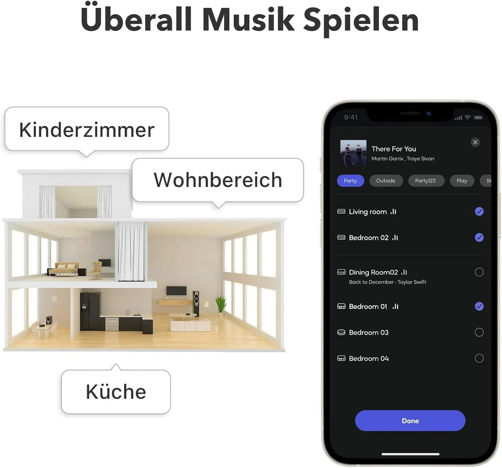 Receptor de audio AirPlay 2 y Chromecast ASR002 WLAN Hi-Res 24 bits 192 kHz multisala Bluetooth Spotify Connect