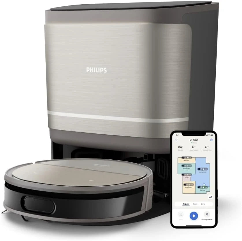 Philips HomeRun Robot Odkurzająco-Myjący serii 9000, Stacja Wielofunkcyjna
