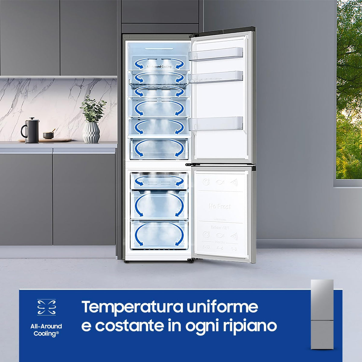 Refrigerador congelador inferior SAMSUNG RB33B610ESA