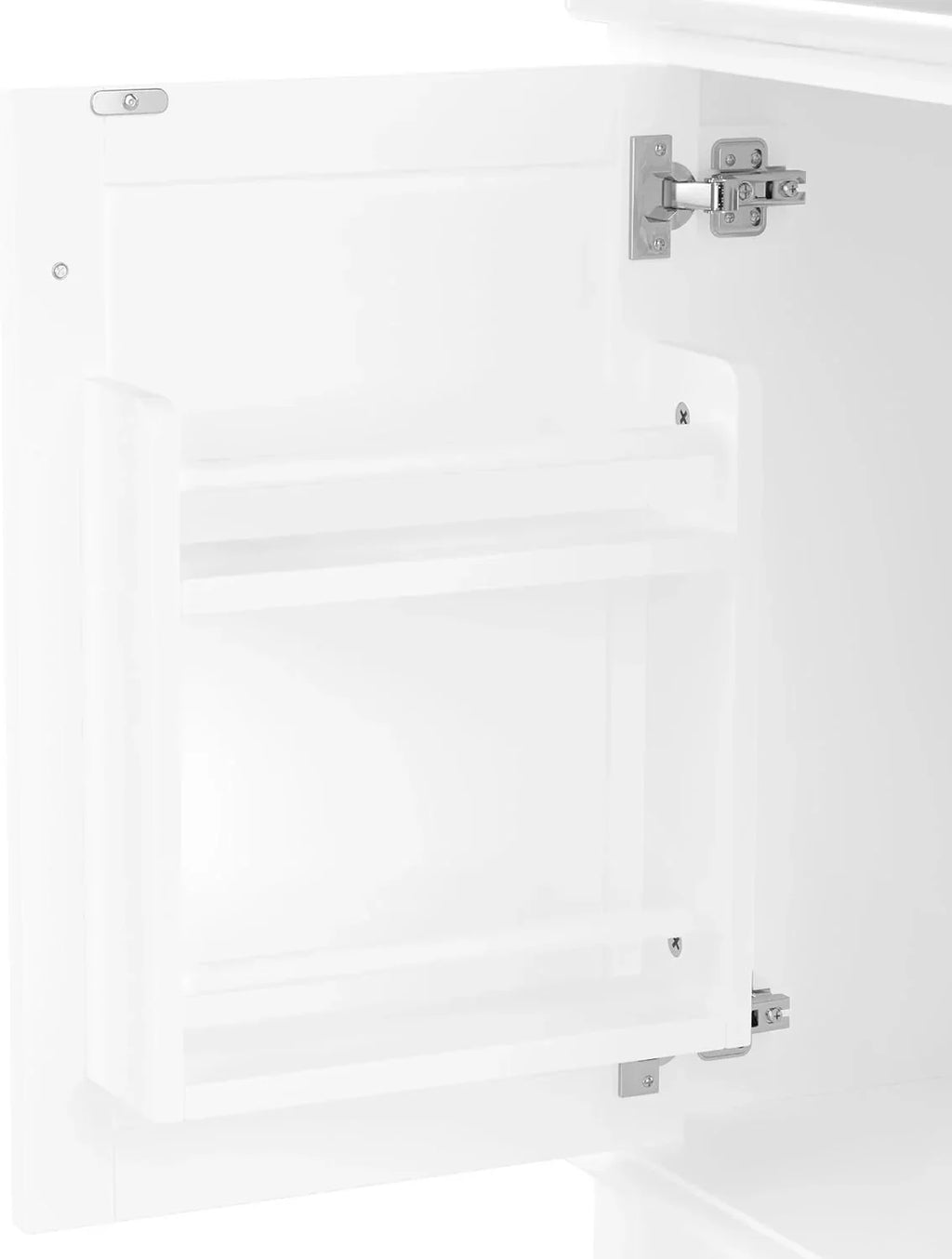 Moimhear Mueble de baño de pie, lavabo, totalmente lacado, tres cajones de cierre suave, lavabo de cerámica integrado (blanco, 76 x 46 x 83,5 cm)
