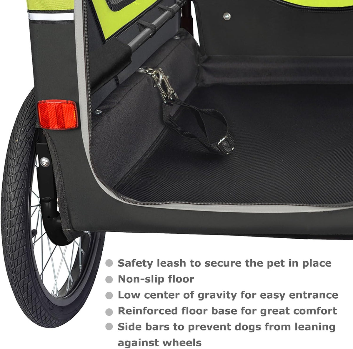 Doggyhut S-Line XL Remolque y cochecito para perros con suspensión 2 en 1, remolque de bicicleta para perros y jogger con suspensión hasta 45 kg