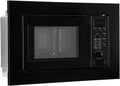 Kuchenka mikrofalowa do zabudowy Bomann z grillem, 60 cm, Kuchenka mikrofalowa 800 W, Grill 1000 W, z rusztem do grilla i talerzem obrotowym, Kuchenka mikrofalowa do zabudowy 20 l, MWG 2215 EB, czarna