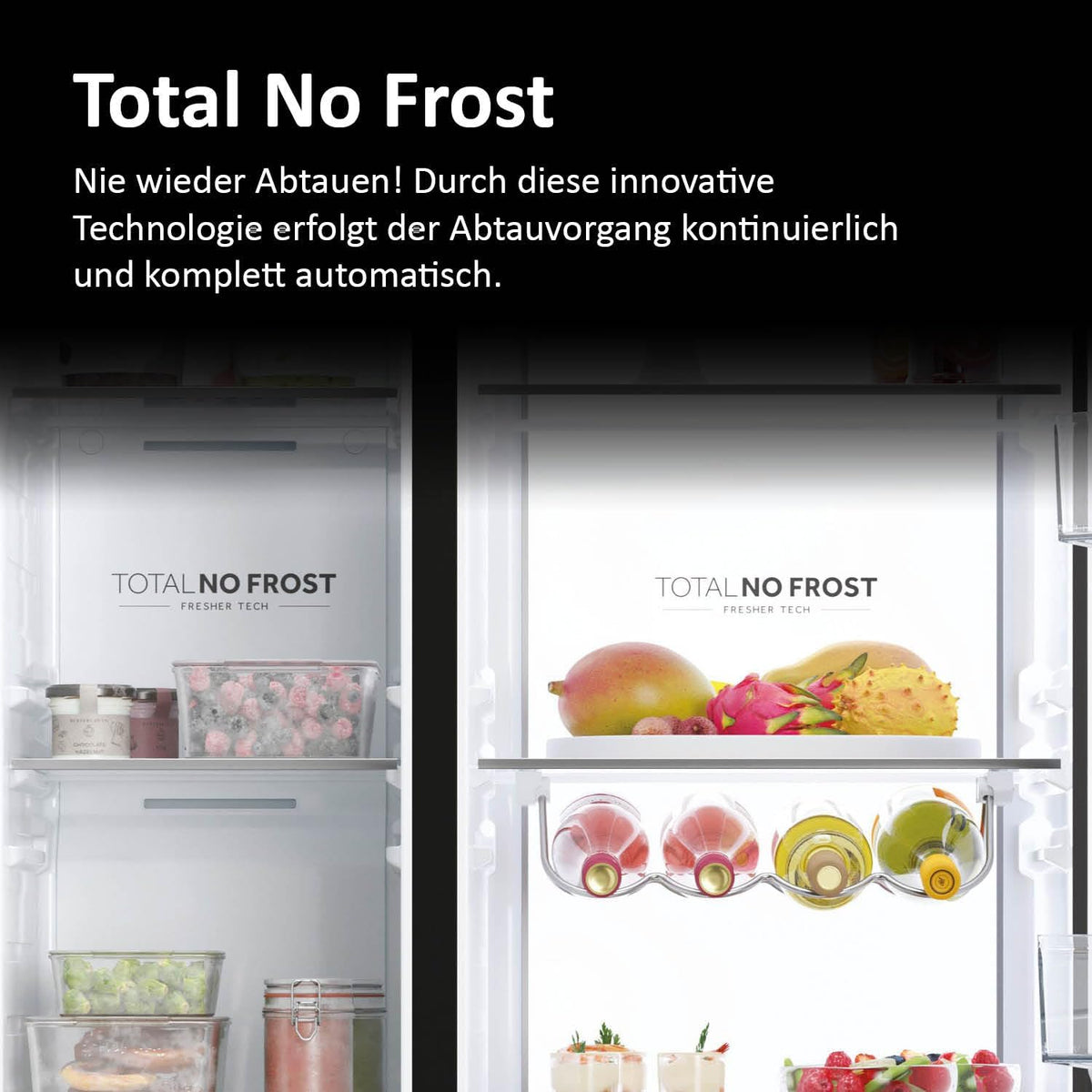 Frigorífico americano Haier HSW79F18DIPT I Frigorífico Side by Side con dispensador de hielo, Total No Frost, Wi-Fi y App I 177,5 x 90,5 x 72,6 cm I 601 L de capacidad útil y conexión a toma de agua