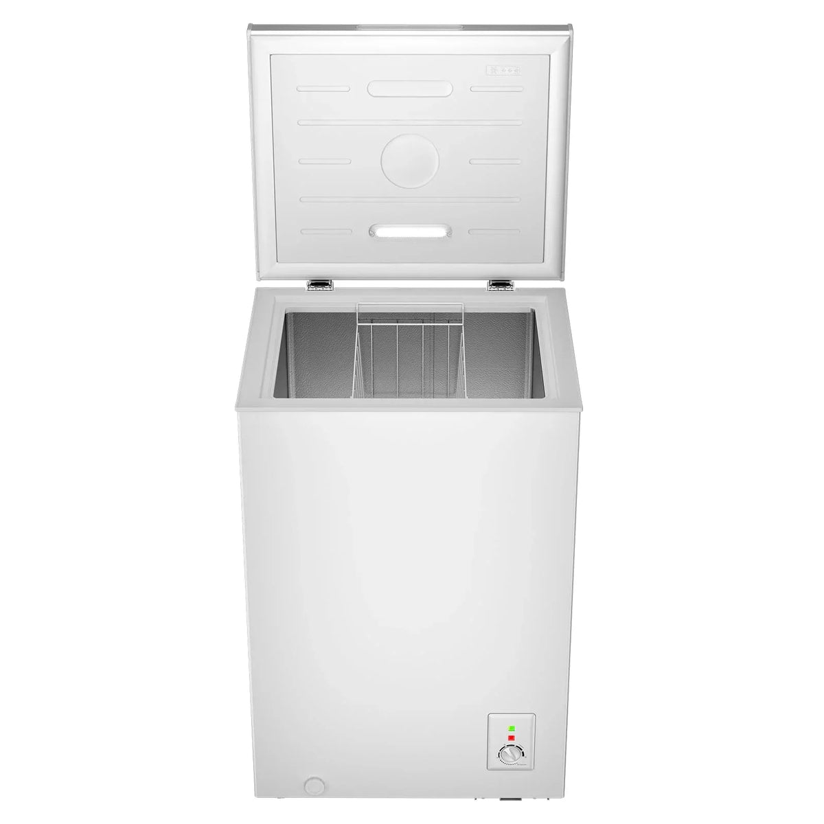 Congelador horizontal CHiQ 99 L, congelación rápida, LED, 54,5x47,6x83,5 cm, 39 dB, 4 estrellas, menos 24°C, blanco, clase energética E