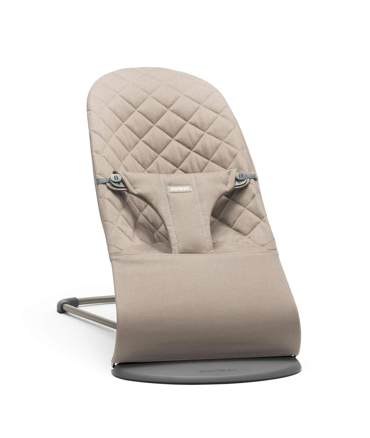 Hamaca BabyBjörn Bliss, Tejido, Acolchado clásico, Gris arena