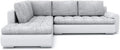 Sofá esquinero Tokio V con función cama. El mejor sofá cama. Sofá rinconera con arcón. Mueble de salón tapizado. Mobiliario (LAWA 09 + Soft 17 Izquierda), 200x75x230