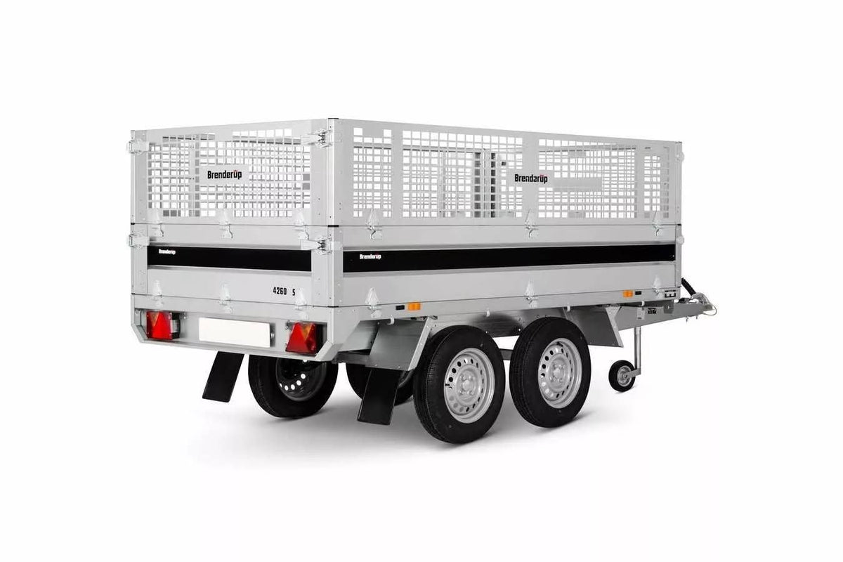Remolques plataforma: 2,59 m x 1,43 / 750 kg BRENDERUP con extensión