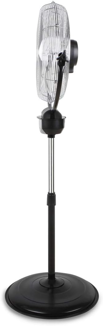 Orbegozo PWS 3050 - Ventilador industrial 2 en 1: ventilador de pie y de pared, función de oscilación, mando a distancia, 50 cm de diámetro, tres velocidades, altura ajustable hasta 140 cm, 120 W de potencia