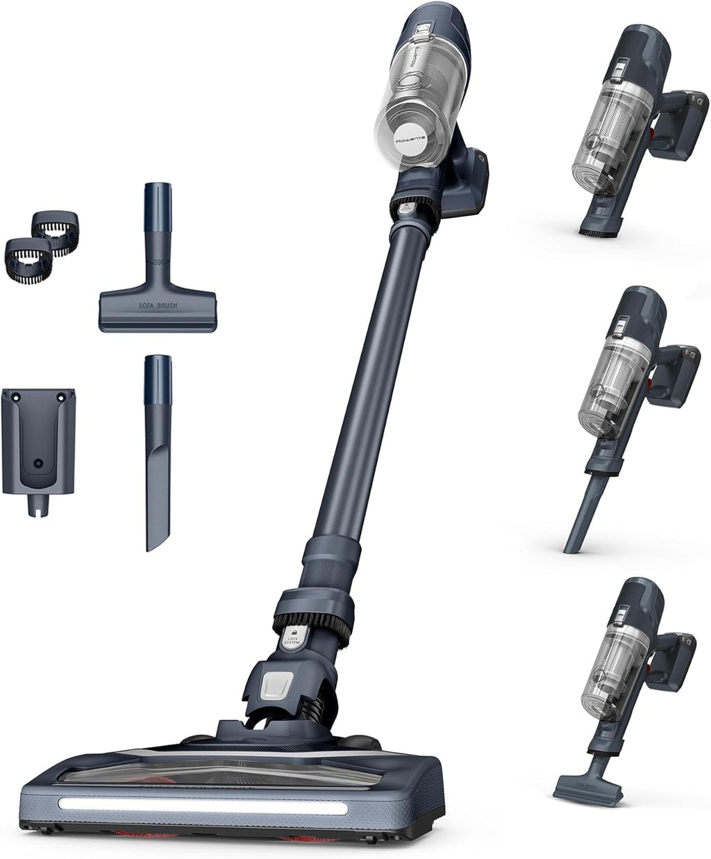 Aspirador escoba inalámbrico multifunción Rowenta X-Pert 6.60, potencia de 100 W, 45 minutos de autonomía RH6831EO, negro