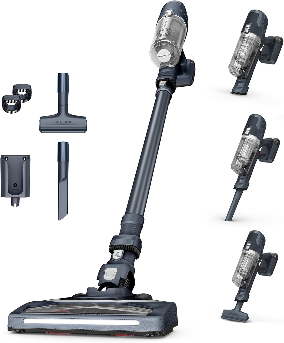 Aspirador escoba inalámbrico multifunción Rowenta X-Pert 6.60, potencia de 100 W, 45 minutos de autonomía RH6831EO, negro