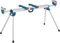 Mesa de trabajo para ingletadoras GTA 3800 1578 mm plegable con soporte para máquina y apoyos para piezas de trabajo