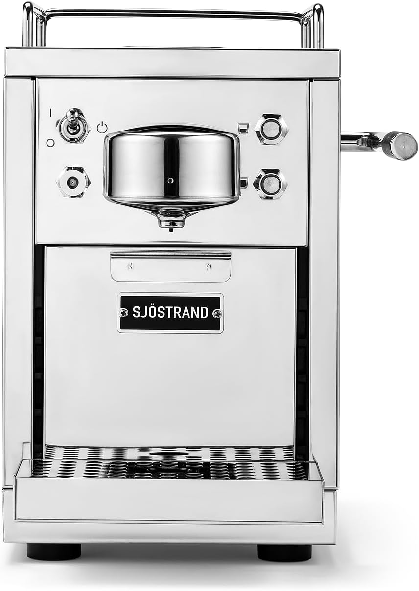 La Original 2, cafetera de cápsulas compatible con Nespresso®, máquina de espresso de acero inoxidable, diseño escandinavo, cafetera duradera y reparable
