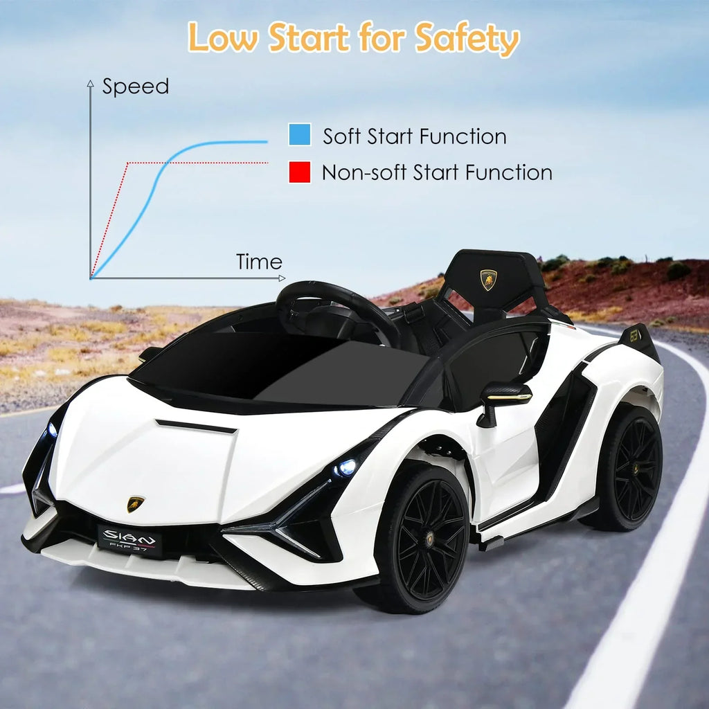 Lamborghini Eléctrico Licenciado con Suspensión y Bluetooth
