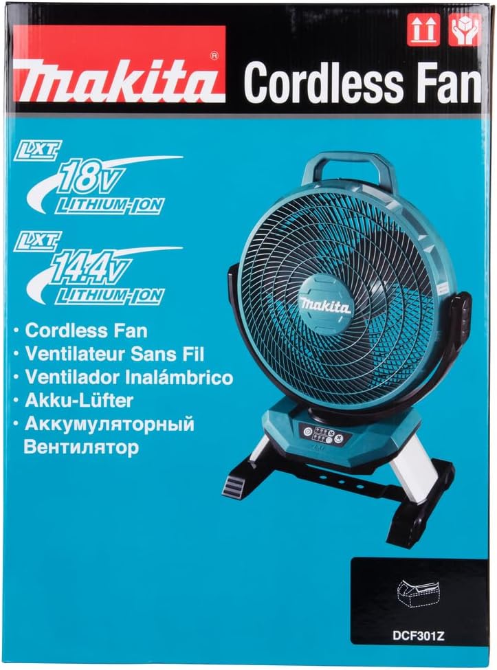 Ventilador inalámbrico Makita DCF301Z 18V (sin batería, sin cargador)