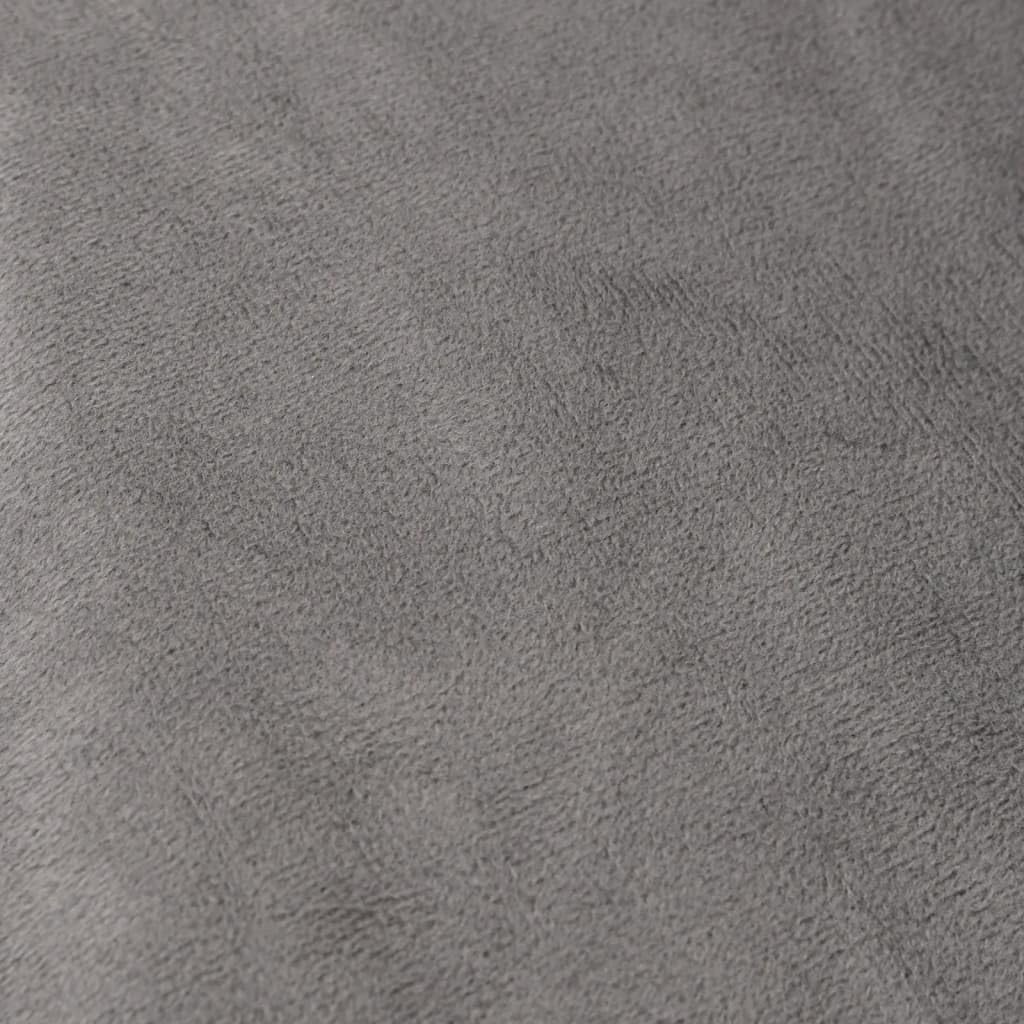 Koc obciążeniowy z poszewką szary 152 x 203 cm 7 kg bawełna